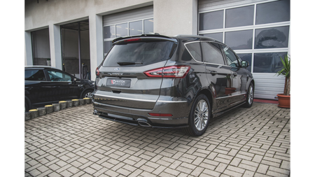 Splitter Ford S-Max II Facelift Tył Środkowy Gloss Black