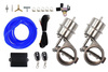 Exhaust Dual Cutout Set Pneumatic 51mm Vacuum Open