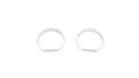 Sport Dashboard Rings Silver BMW 3 E46 Compact 1998-2006