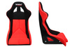 Fotel Sportowy Bimarco Cobra PRO Welur Red-Black FIA