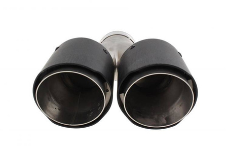 Exhaust Tip 101mmx2 enter 76mm Carbon Matte