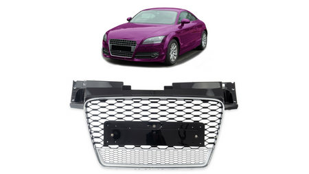 Grill Audi TT 8J Silver Matt & Gloss Black