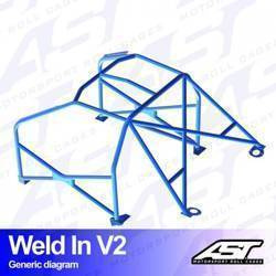 Roll Cage MINI Cooper (R56) 3-door Hatchback WELD IN V2