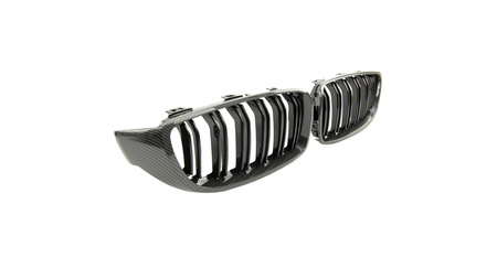 Grill BMW 4 F32 F82 F33 F83 F36 podwójne żeberka Carbon Look
