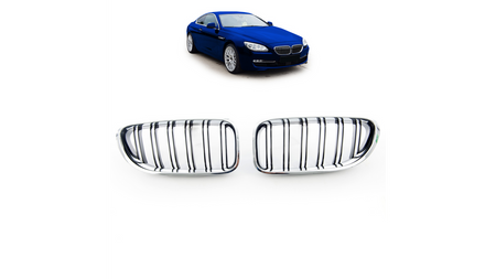 Grill BMW 6 F13 F12 F06 Dual Line Chrome & Black