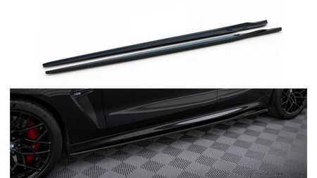 Diffuser BMW 8 F93 G16 M-Pack Side Skirts v.2 Gloss Black