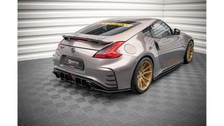Splitter Nissan 370Z Nismo Facelift Tył Boczne Street Pro Black-Red