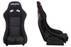 Racing seat GTR Bride Velvet Black