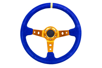 Steering wheel Pro 350mm offset:80mm Suede Blue