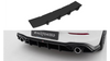Diffuser Volkswagen Golf GTI Mk8 Rear Street Pro Black-Red v.5