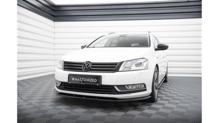 Splitter Volkswagen Passat B7 R-Line Front v.1 Gloss Black