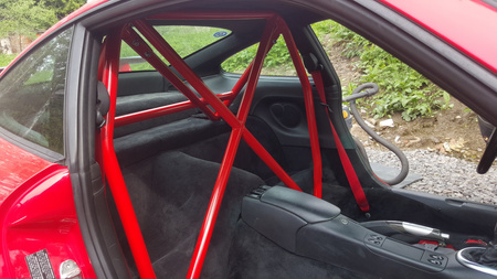 Rollbar skręcana pół klatka Porsche 911 964 933 Red