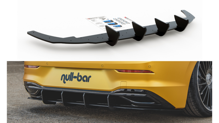 Diffuser Volkswagen Golf 8 Rear Racing Durability v.1 Black-Red