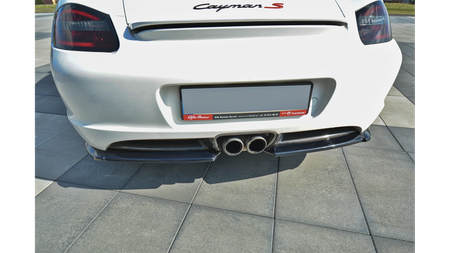 Splitter Porsche Cayman S 987C Tył Boczne Gloss Black