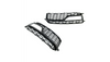 Fog Light Covers Audi A5 8T Facelift Gloss Black