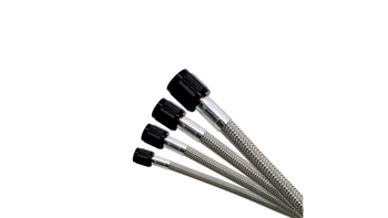 Nitrous Express 4AN 6ft Stainless Steel Braided Hose - Black