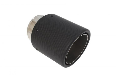 Końcówka tłumika 114mm wejście 76mm Carbon Mat