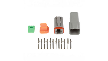 Set of plugs and pins matching Deutsch DT-6 connectors (DT06-6S + DT04-6P) - (13 Amps)