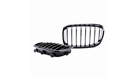 Grill BMW 1 F20 F21 pojedyncze żeberka Gloss Black