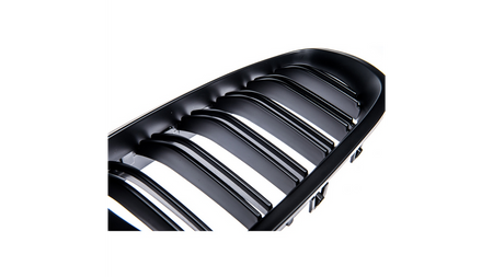 Grill BMW 5 F10 F11 podwójne żeberka Matt Black