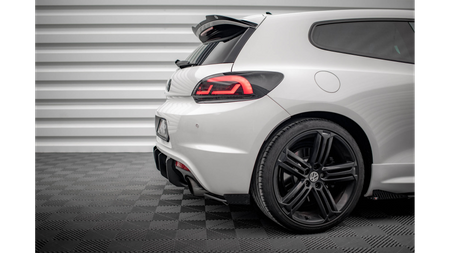 Splitter Volkswagen Scirocco III R Tył Boczne Street Pro Black + Gloss Flaps