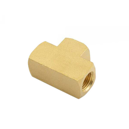 Flare tee 1/8" NPT Brass