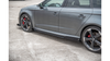 Diffuser Audi RS3 8V Sportback Side Skirts Racing Black-Red + Gloss Flaps