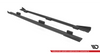 Diffuser Audi A3 8V Facelift S-Line Side Skirts Street Pro Black-Red + Gloss Flaps