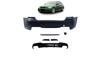 Zderzak BMW 3 E90 Tył z dyfuzorem