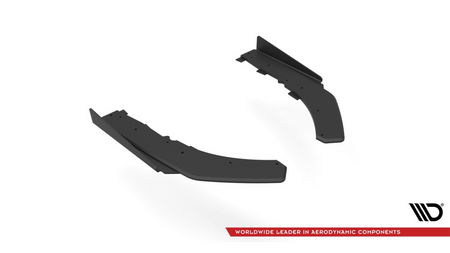 Splitter BMW 4 G22 M-Pack Rear Side Street Pro Black-Red + Gloss Flaps