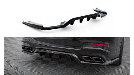 Splitter Mercedes-Benz GLC 63 SUV X253 Rear Central with Diffuser v.1