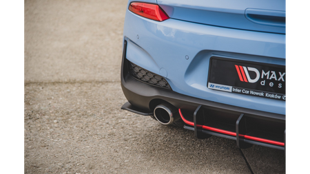 Splitter Hyundai I30 III N Tył Boczne Racing Durability Black