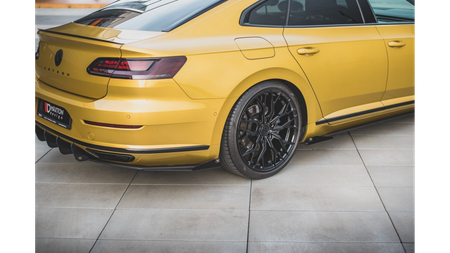 Diffuser Volkswagen Arteon R-Line Rear Valance + Flaps Black Racing Durability