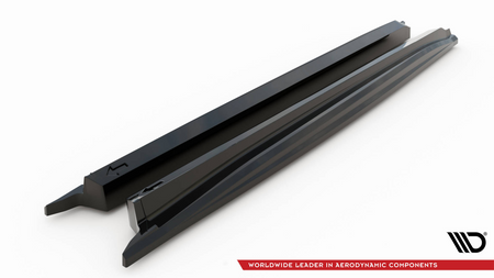 Side Skirts Diffusers Toyota Highlander Mk4 Gloss Black