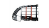 Grill Mercedes-Benz C W206 S206 GT-R Carbon Look