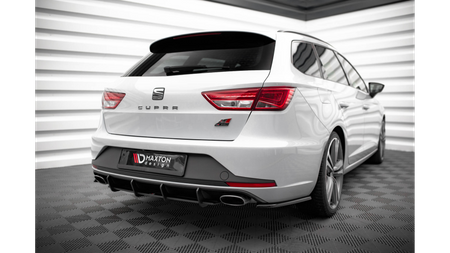 Diffuser Seat Leon Cupra Sportstourer III Rear Street Pro Black