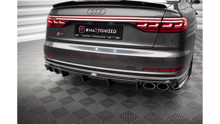 Diffuser Audi S8 D5 Rear Valance Gloss Black