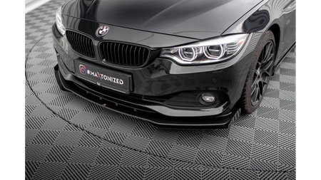 Splitter BMW 4 F36 Front Pro + flaps Black