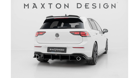 Splitter Volkswagen Golf GTI Mk8 Rear Side Street Pro Black v.2