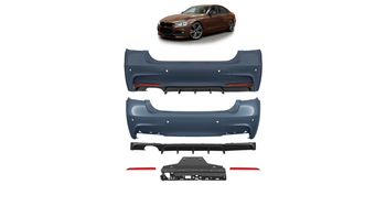 Bumper BMW 3 F30 Rear with Diffuser