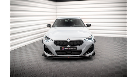 Splitter BMW 2 G42 M-Pack Przód Pro + flaps Black