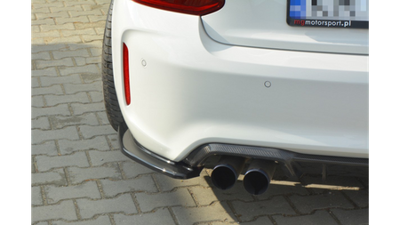 Splitter BMW 2 F87 M-Pack Tył Boczne Gloss Black