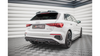 Splitter Audi A3 8Y S-Line Rear Central with Diffuser Gloss Black