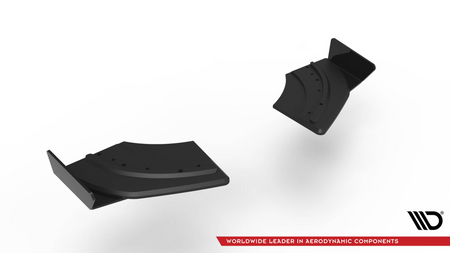 Splitter Volkswagen Scirocco III R Rear Side Street Pro Black + Gloss Flaps