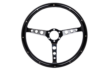 Kierownica 380mm Drewno Silver