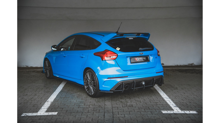 Diffuser Ford Focus III RS Rear Racing Durability Black