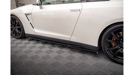 Diffuser Nissan GTR R35 Facelift Side Skirts Gloss Black
