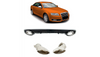 Diffuser Audi A6 C6 Rear with Pipes