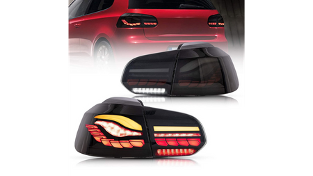 Lampy Volkswagen Golf VI Tył Dynamic LED Smoke