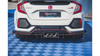 Diffuser Honda Civic X Type-R Rear Valance + Flaps Black-Red Racing Durability